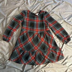 Draper James Girls Plaid Holiday Dress